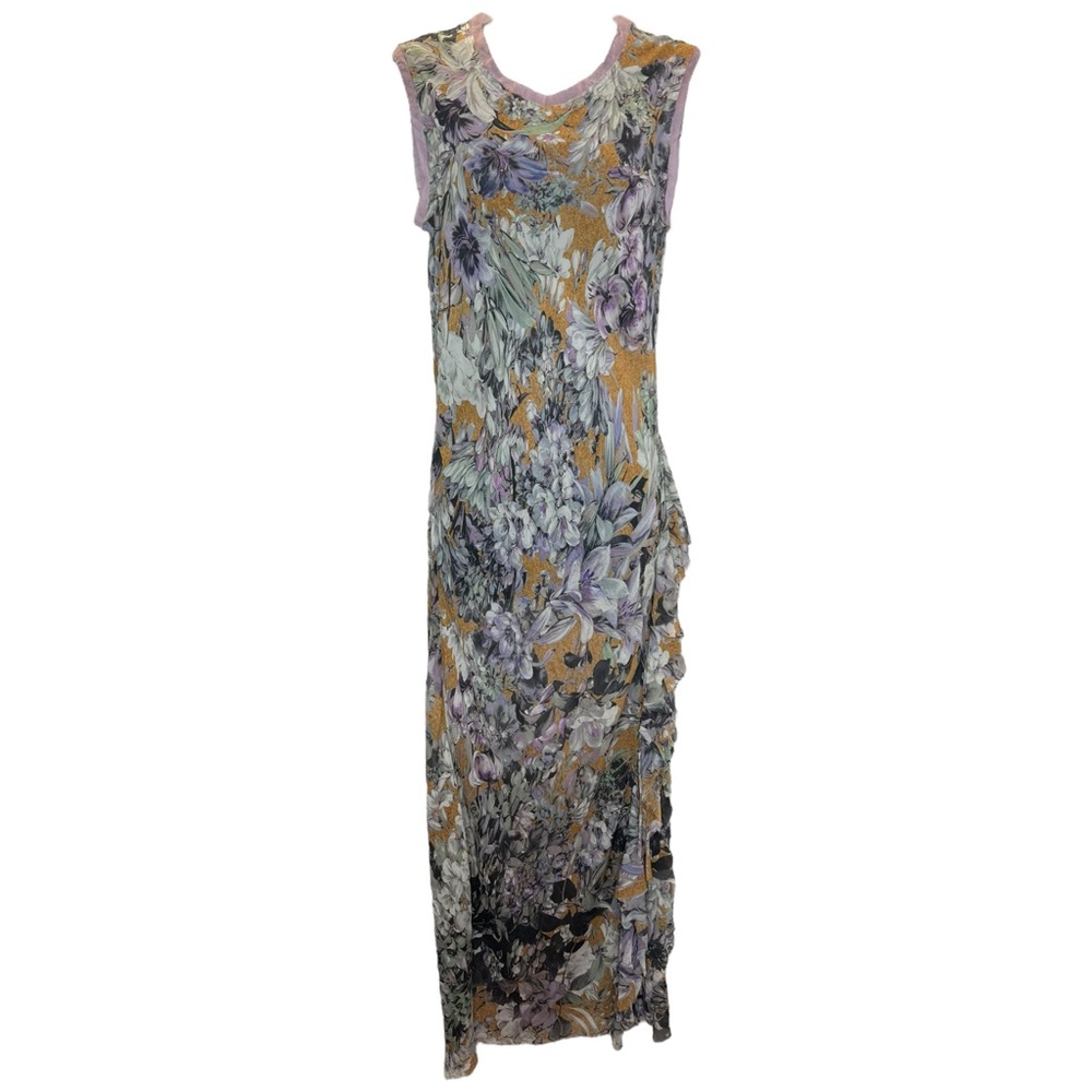 Dries Van Noten Depasi Silk Floral Midi Dress - Picture 2 of 3
